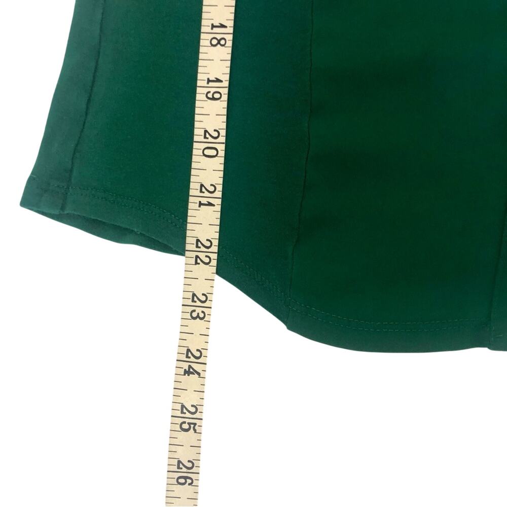 INC International Concepts Mixed Media Kelly Green Button Front Blouse - Picture 12 of 16